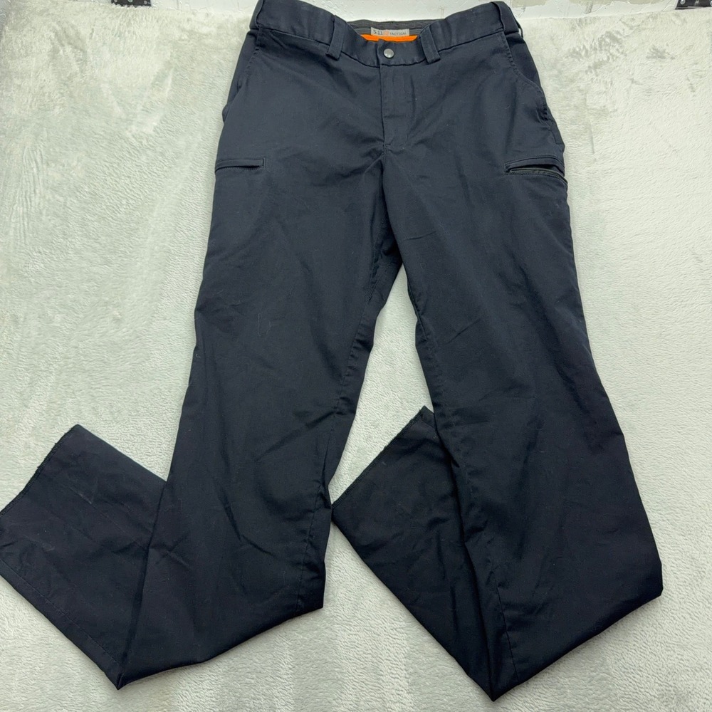5.11 Tactical Pants Mens 34 Unhemmed Black Straight Leg Multi-Pocket Workwear